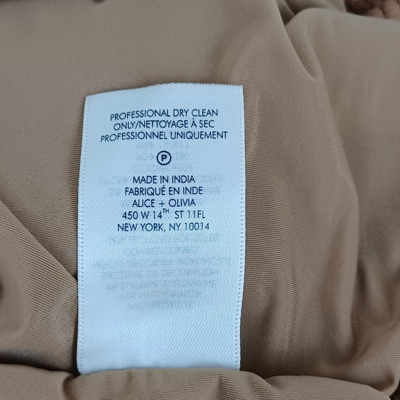 Alice And Olivia Fifi Sequin Strapless Maxi Dress Size 2 Lace Up Back Tan Bronze - Picture 14 of 15